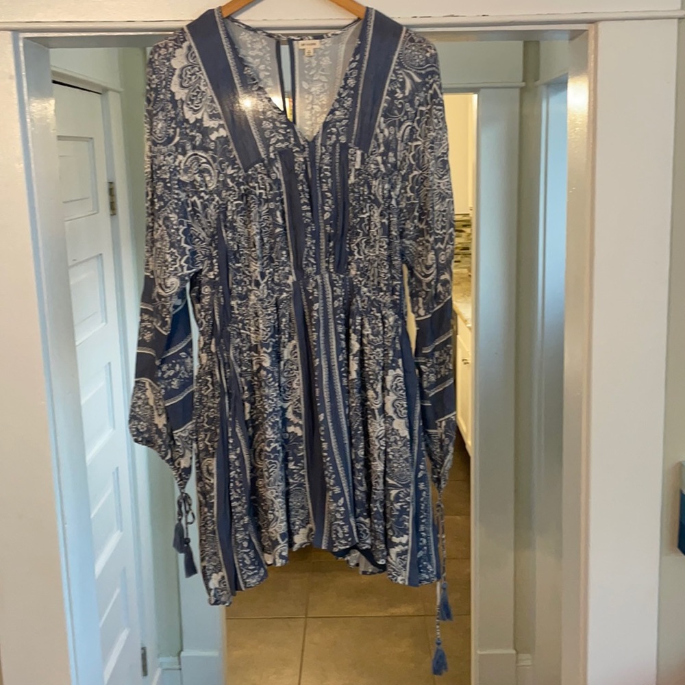 En Creme Paisley Boho Dress